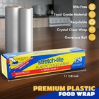 Kirkland Stretch Tite Plastic Food Wrap 2 Pack 750 Sq Ft 11-7 8  Cling Film