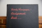 Vintage 1943 Newspaper Assignment Book Antique Ledger Record Book Documents