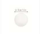 500 Pc Sticker Roll 1 Inch Round Transparent Clear Adhesive Gift Wrap Label Seal