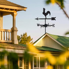 Rooster Metal Weather Vane Wind Direction Indicator Outdoor Weather Vanes Roof M