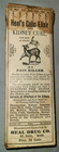 Antique Heal s Colic Elixir   Kidney Cure  Glass Medicine Bottle In Original Box