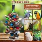 Large Parrot Toys For Macaw Toys Large Bird Toys Cockatoo Toys Natural Wooden