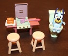 Bluey Action Figure And Accorted Accessories Lot Bbq Toilet Stools   More