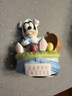 Vintage Disney s New Arrivals Music Box Goebel Baby Goofy 1984 Happy Easter
