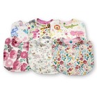 Infant Girls  Double-sided Flannel Bibs Snap Closure Baby Shower Gift Essential