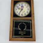 Rare Union Pacific Wall Clock Safety Award Kansas City Railroad Advertising