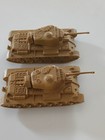 Marx Desert Patrol Play Set  Us  2 Halftracks  2 Tanks  2 Jeeps   2 Cannons 