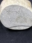 Signed Vintage Hand Carved Stone Seal sea Lion Face Sculpture 4 h X 4 l  X 3 w