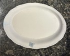 Transferware Blue   White Pottery 14 X 10 25 Platter