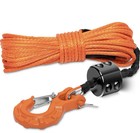  Synthetic Winch Rope Kit  1 4  X 50ft 10 000 Lbs Winch Cable Line With 