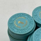 Vintage Lot Of 100 Casino Poker Chips Barona Casino 1 Poker Lt Blue Gold Gilded