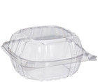 Dart C57pst1 Clearseal 6    Square Plastic Hinged Container 500 case Ops