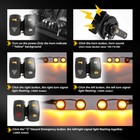Utv Atv Led Turn Signal Light Kit W horn Toggle Switch For Polaris Rzr Can Am X3