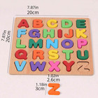 Alphabet Wooden Colourful Puzzle Educational Learning Toy Montessori Teaching Us