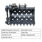 Hydraulic Hedge Mowing Bucket For Mini Excavator Diggers Cutting Width 600mm