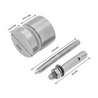 10pcs Stainless Steel Stand Off Fixings Bolts Mount Standoffs House Glass Sign