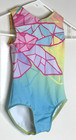 Balera Gymnastics Leotard Child Intermediate 7 8 Pastel Colors Print