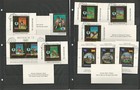 British Royalty Stamp Collection  7 Pages Gold Foil Stamps  Trains Olympics  n 
