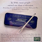 Cross 50th Anniversary Limited Edition 12k Gold Century Pen  Tin  Papers  Cloth