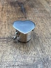 Vintage Sterling Silver Heart Pill Box 15 6g 925 Stamped Dainty