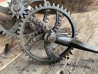Empire Implement Mfg  Co  Antique Cast-iron Hand-cranked Bench sickle Grinder 