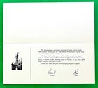 1982 Walt Disney Prod Christmas Card  Cast Member tinker Bell  Peter Pan  Mickey