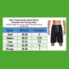 3 Pack - Men s Cargo Pocket Quick Dry Swim Trunks Board Shorts Sizes S-2xl