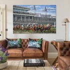 Kentucky Derby Horse Racing Canvas     Churchill Downs Wall Art Print 24x36