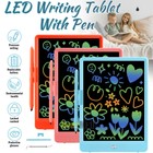 10 Inch Lcd Writing Tablet Colorful Electronic Doodle Board Drawing Pad For Kids