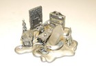 Wizards Crystal Study   Rawcliffe Pewter One Of A Kind  Rare Htf Pewter Base