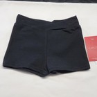 Capezio Boy Shorts Overlapping V-front Black Cotton Blend Sz  Toddler
