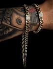 14k Laminated Gold  Cuban Style Set