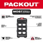 Milwaukee 48-22-8496 Packout Compact Wall Plate W  Metal Mounting Points