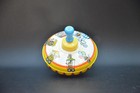 Vintage  Tin Top Push-down Spinning Toy - Working