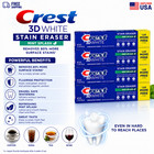 Crest 3d White Stain Eraser Mint Splash Toothpaste 4 Pack Whitening