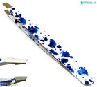 Beauty Eyebrow Hair Removal White blue Tweezer Profession   al Slanted Tip Tools