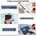 12pcs pack 15cm X1 3m  5 9inch X 4 26feet Hot Foil Rolls Heat Activated Foil