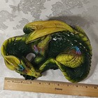 Windstone Editions Green Yellow Resin Dragon Statue Figurine Fantasy