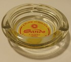 Vintage Sands Hotel Casino Round Ashtray Las Vegas Nevada Clear Glass Nice 