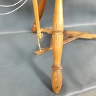 Antique Wooden Spinning Wheel Floor Model Sewing Farmhouse 