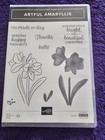Stampin  Up  Artful Amaryllis Stamp Set   Coordinating Dies Brand New