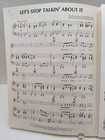 Lets Stop Talkin About It Janie Fricke Sheet Music New Nos Piano Guitar     F4af