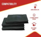 8  X 16  Dump Truck Vinyl Coated Mesh Tarps Cover W  5 Inch 18oz Double Pocket
