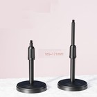 Desktop Microphone Stand Replacement Weighted Metal Adjustable Table Mic Stan   