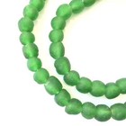 12mm Handmade Green Krobo Recycled Glass African Trade Beads-ghana
