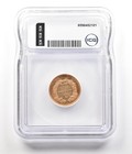 1854  3 Indian Princess Head Gold Three Dollars Authentic Icg A4313