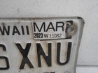 Hawaii Aloha State Motorcycle License Lic Plate Tag March 2023 456 Xnu