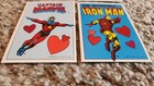 Lot Of 5 Vintage 1982 Marv3l Valentine s Day Cards - Iron Man  Doctor Strange