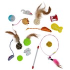 Interactive Cat Toys - Bunch O Rollers For Hunting Play  Pack Of 15 Fun Balls