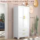 Metal Armoire Wardrobe Closet Ders  71  Wardrobe Cabinet With
